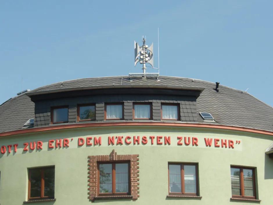 Electronic siren used by the fire service of Zwickau-Crossen